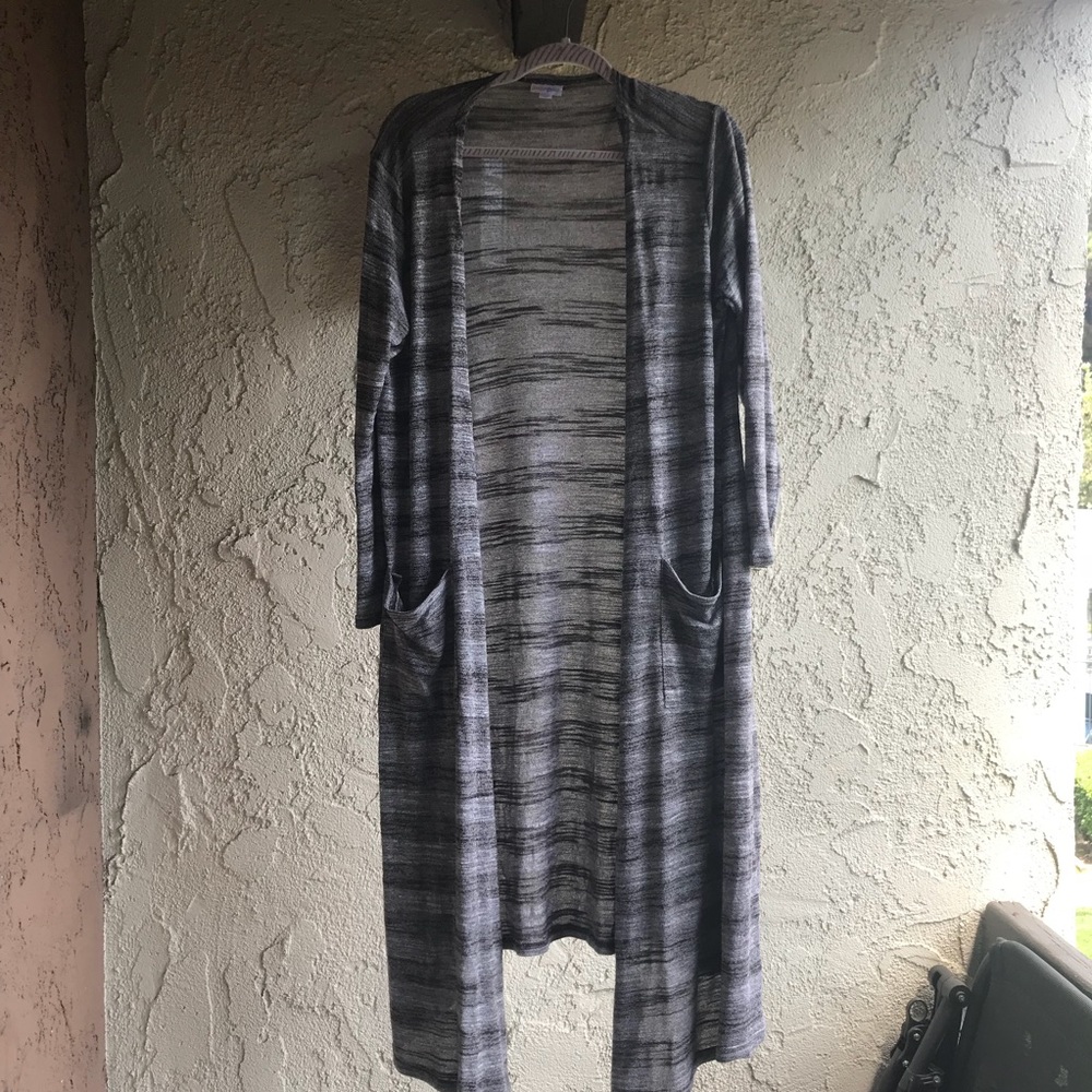 LuLaRoe Sarah Black and Grey